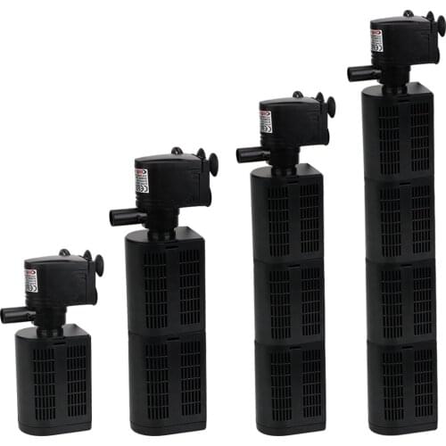 Ultra-quiet Fish Tank Water Pump Powerful Aquarium Filter Pump For Fish Tank Filtration 12W 18W 25W 35W 3 in 1 Internal Filter