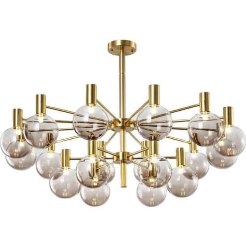 Living room led chandelier simple modern home dining room bedroom lamp Nordic novelty cafe chandelier ceiling WF