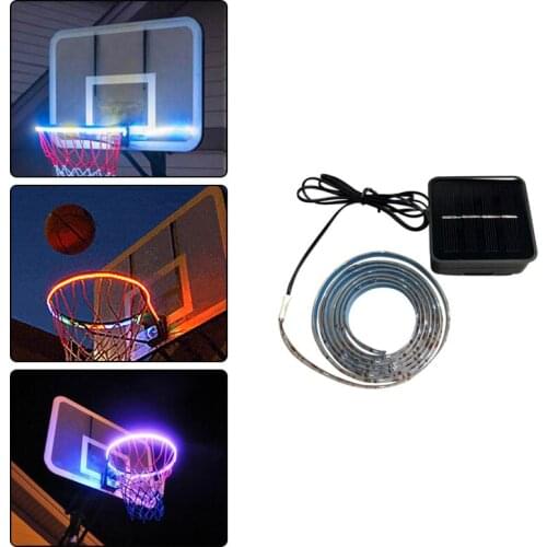 LED Basket Hoop Solar Light Playing At Night Lit Basketball Rim Attachment Helps You Shoot Hoops At Night LED Strip Lamp