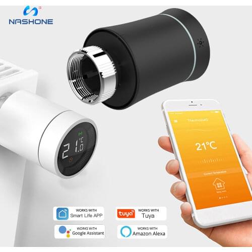 Zigbee Thermostat Termostato Alexa Smart Radiator Valve Wifi Smart Thermostat Vanne Thermostatique Tuya Valve TRV