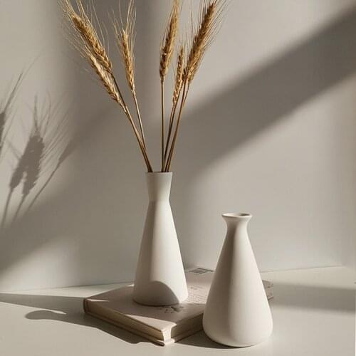 Nordic style Vase Flowers Modern Home Office Decor living room flower shop decoration ornaments Home Desktop Dried Flower Vase