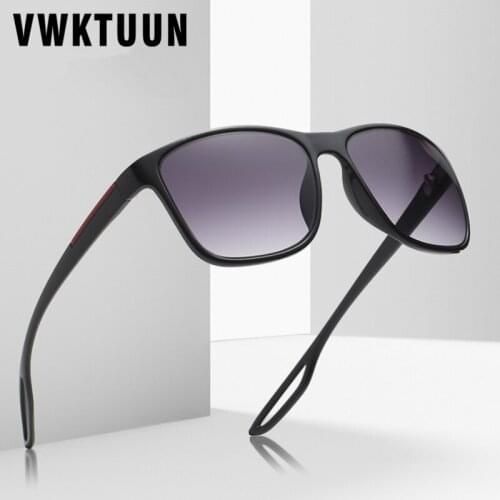 VWKTUUN Vintage Square Sport Sunglasses Men Women Brand Designer Fishing Driving Sun Glasses For Men Oculos De Sol Masculino
