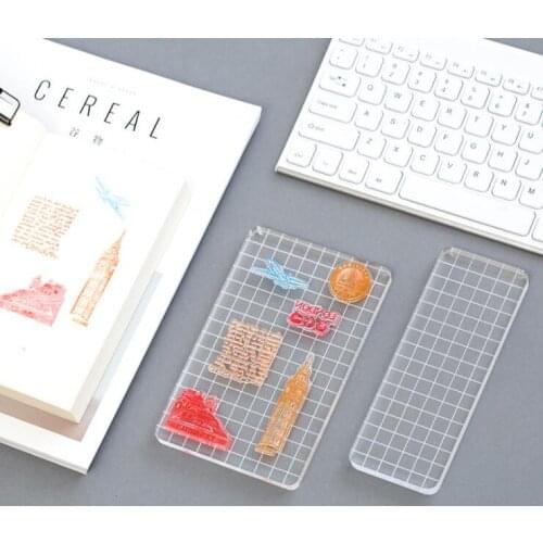 High Transparency Acrylic Handle Block for DIY Transparent Seal Stamp Block for DIY Scrapbooking Clear Photo Album Decorative