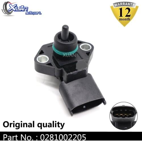 XUAN 0281002205 2.5BAR Boot Intake Air Manifold MAP Pressure For CHRYSLER GRAND VOYAGER DODGE CARAVAN DAKOTA 2.5 MHK100640