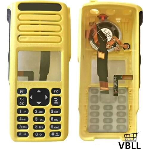 Yellow Replacement Housing Case Kit For MOTOROLA XPR7550 DGP8550 Radio With Speaker--VBLL