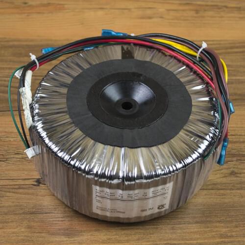 1000W 220v to double 24v two sets + single 12v two sets of pure copper wire high power toroidal transformer, size 170mm*70mm