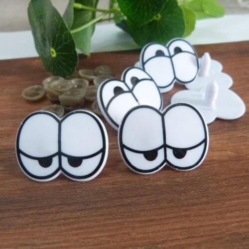 37x28mm print eyes plastic safety toy eyes & soft washer for kids diy plush doll bear accessories--20pcs--50pcs--100pcs option