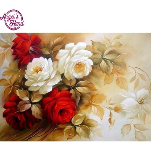 Full Floral Diamond Painting Cross Stitch Hobbies and Craft DIY 5D Red Peony Diamond Embroidery Wall Decor Festival Gift