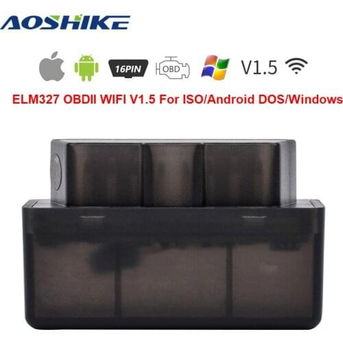 AOSHIKE ELM327 OBD Car Fault Detector Car Detector OBD2 WIFI Diagnostic Tool Tuning Car Universal Automotive Scanner With IOS