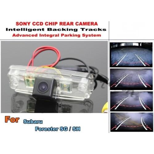 Car Intelligent Parking Tracks Camera / HD Back up Reverse Camera / Rear View Camera For Subaru Forester SG SH