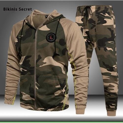 Bikinis Secret Mens Camouflage Hoodies