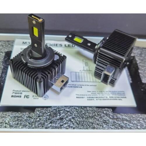 2Pcs Car Light Canbus LED Headlight Bulb D1S D4S D2S D3S D1R D2R D3R D4R D5S D8S 70W 17200LM Kit to Replace HID Conversion Lamp