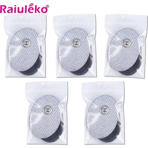 TENS Unit Electrodes Pads 10/20 PCS 4.5*3cm Replacement Pads Electrodes Tens Acupuncture Therapy Snap Electrode Pads Pain Relief