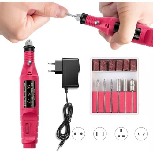 1set 20000RPM Professional Nail Drill Machine Electric Manicure Drill Machine Pedicure Drill Portable Salon Nail Drill Machine
