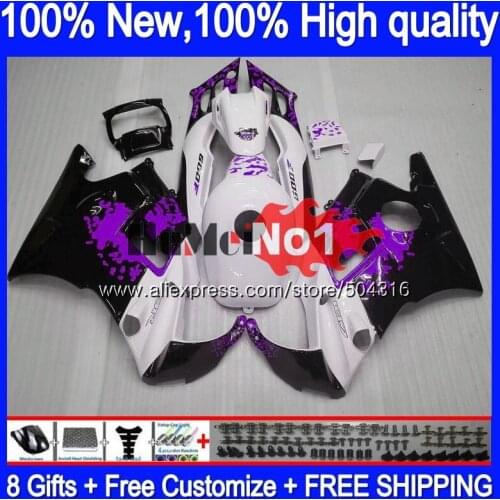 Body+Tank For HONDA CBR600 F2 FS 1991 1992 1993 1994 1MC.198 Purple Top CBR 600F2 600 F2 CBR600FS CBR600F2 91 92 93 94 Fairing