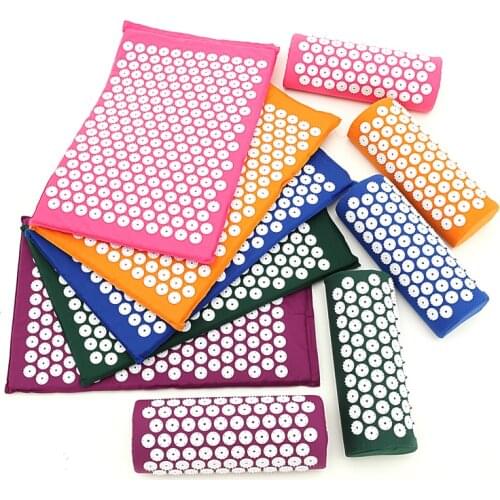 BackMassager Neck Massager Yoga Mat And Pillow Acupuncture Massager Cushion&Pillow Acupressure Relieve Back Body Pain Spike Mat