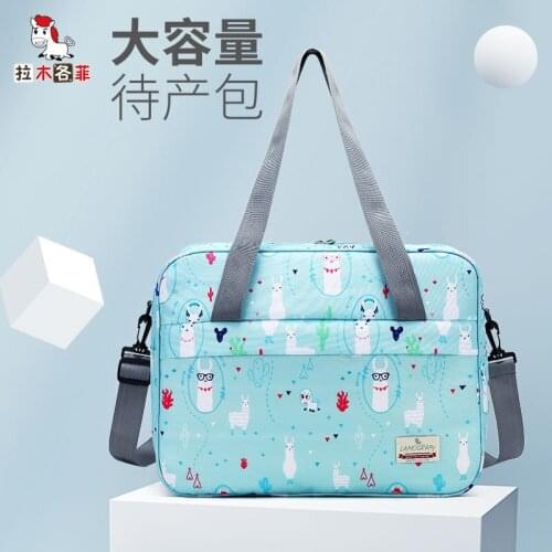 Multifunctional Mummy Bag Large Capacity Maternal and Child Bag Pregnant Women Portable Waiting Bag Fashion Cartoon Mom Bag