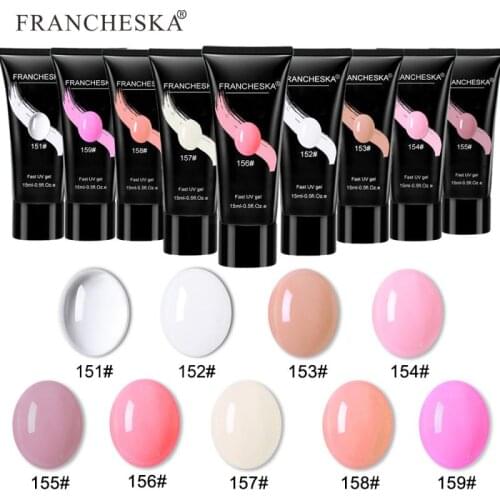Quick Extension Builder Kit 15ml gel Art Design Pen Mold Tips Francheska Nail Extension Gel Nail maquillaje