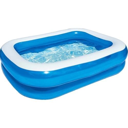 Inflatable Pool Family Size Rectangle 211x132x46 cm - 12819