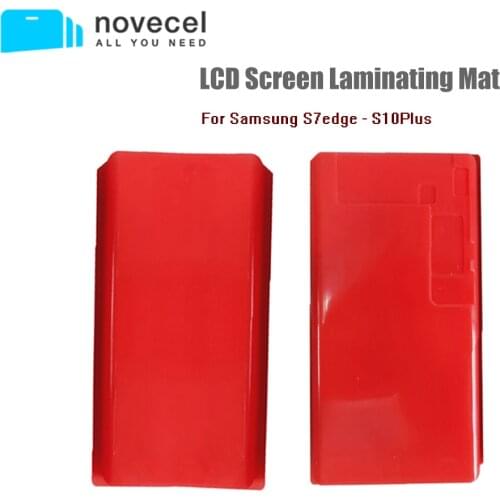 Novecel 2pc/set Professional Curved Screen Laminating Mat For Samsung Galaxy S10 S9 S8 Note 8 9 Plus LCD Laminating OCA Removing