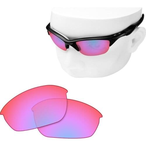 OOWLIT Polarized Replacement Lenses of Cobalt Pink for-Oakley Half Jacket 2.0 OO9144 Sunglasses