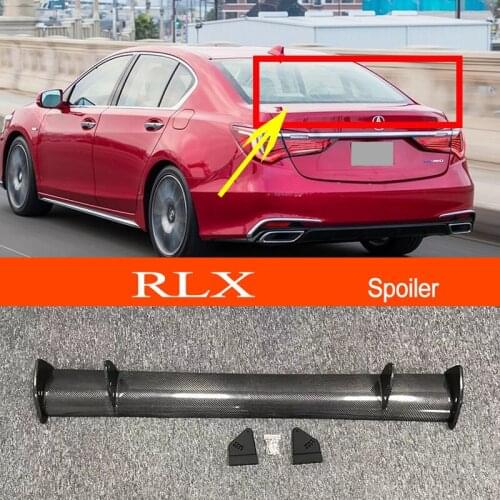RLX 2018-2022 Real Carbon Fiber GT-style Car-styling Sporty Rear Trunk Wing Spoiler for Acura RLX 2018-2022 Sedan
