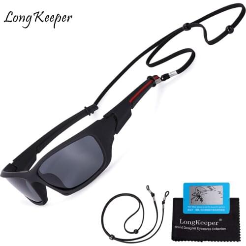 Vintage Square Fashion Fishing Men Sunglasses Polarized Glasses With Sport Lanyard Brand Design Driving Sun Glasses For Women