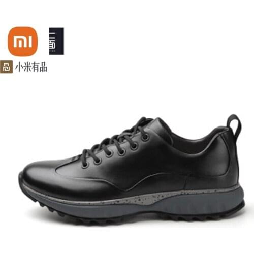 Youpin qimian Black Shark Urban Casual Leather Shoes Head Layer Cowhide Joker Cushioning Casual Shoes Antibacterial Insole