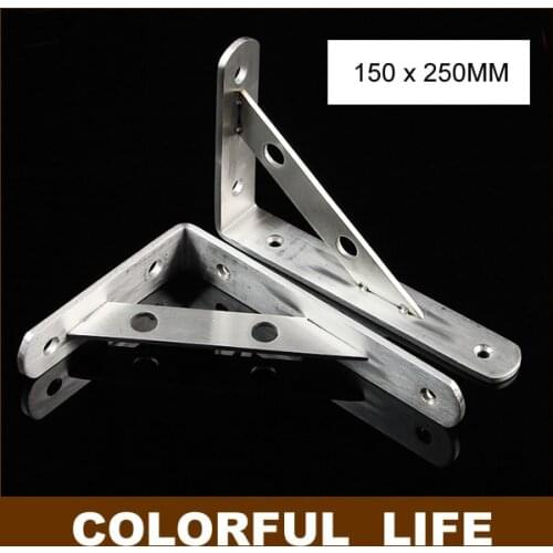 150x250mm,Thick stainless steel Shelf bracket, marble stand, wall, shelf, bracket ,Home Hardware good Load-bearing