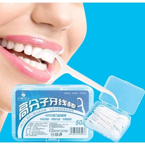 30 Pcs High Tension Dental Floss Stick Interdental Cleaner