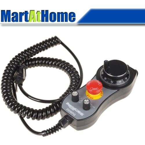 6 Axis CNC Machine MPG Pendant Controller Manual Pulse Generator with E-stop for DDCSV3.1 SUMACH/DDMACH /NVCM/UC300/EC300/EC500