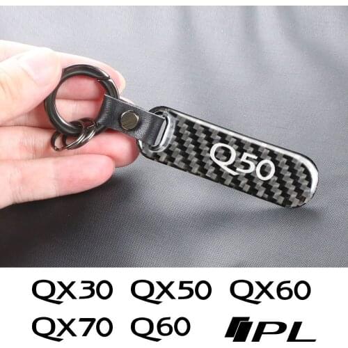 Car Keychain Anti-lost Buckle Key Fob Ring For Infiniti Q50 Q60 QX60 QX70 IPL QX50 QX30 Q30 QX80 Q70 Auto Pendant Accessories