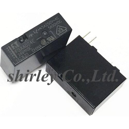 Free Shipping100PCS 100% new original Relay F3AA005E F3AA005 F3AA012E F3AA012 F3AA024E F3AA024 5VDC 12VDC 24VDC 4Pin 5A 250VAC