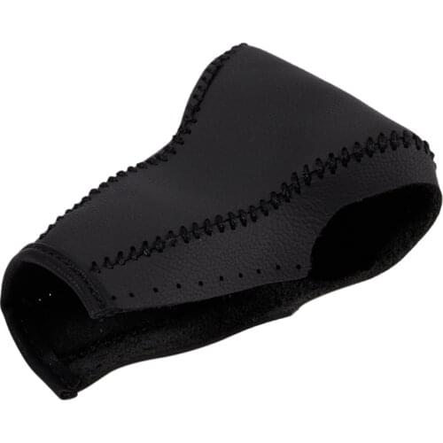 Car Gear Shift Cover, Leather Shift Lever Cover Fit for Honda 2017 CRV,Pack of 1 Piece Black Leather Cover Gear Shifter Knob