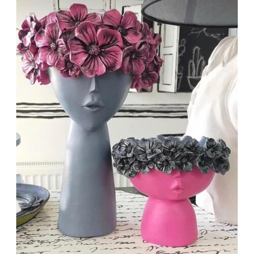 FLOWERING GIRL SET GRAY PINK