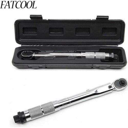 FATCOOL 1Piece Preset Torque Wrench 1/4" Square Drive 5-25NM Two-way Precise Ratchet Wrench Repair Spanner Key Hand Tools