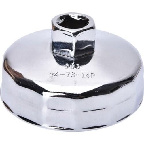 1PCS 903 Type 4 Flutes Cap Style Oil Filter Wrench 74mm Inner Dia New