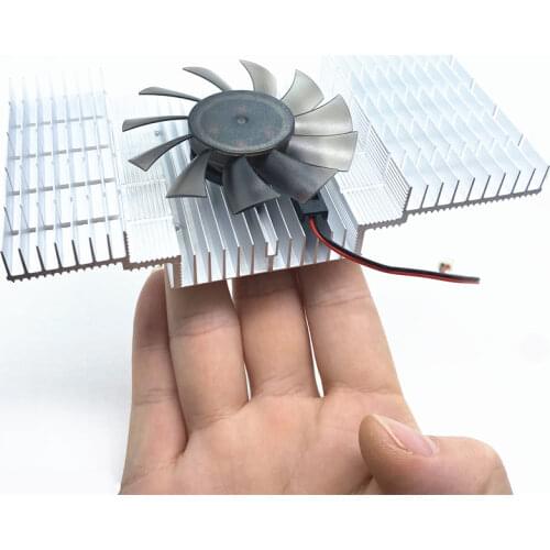 138 x70mm For NVIDIA 43MM Pitch Graphics Card Cooler WIth Aluminum Alloy Heat Sink 12V 0.1A 2pin