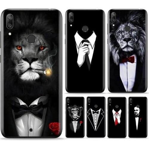 Man Suit Shirt Tie Silicone Cover For Huawei P Smart 2021 2020 Z S Plus Mate 30 20 10 Pro Lite 2019 2018 Phone Case