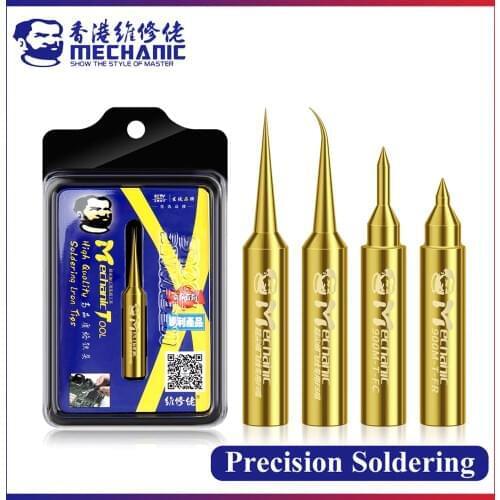 MECHANIC 900M-T-FC/FR Pure Copper Electric Soldering Iron Tip Welding BGA Solder Cellphone Fingerprint Repair Station Tool Kits