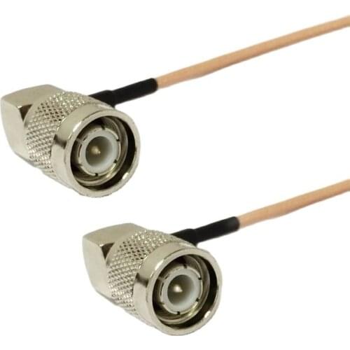 New TNC Male Plug Right Angle Switch TNC Male RA jumper cable RG316 Wholesale Fast Ship 15CM 6" Adapter