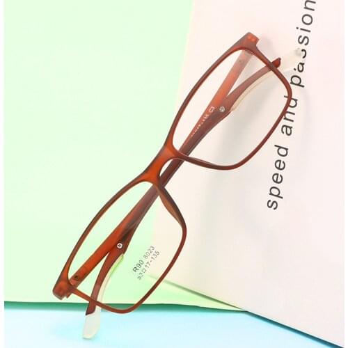 Stylish TR90 Glasses Light Flexible Optical Frames Eyeglasses Women Men Rx-able Prescription Frame Adjustable Temple