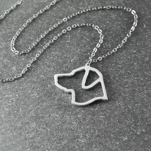 Labrador necklace, Labrador pendant, animal necklace ,alloy dog necklace , pet memorial gift, Labrador charm