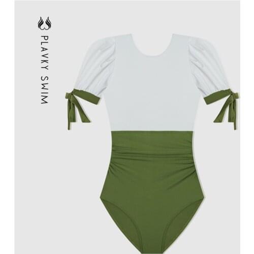 PLAVKY White One-piece Swimwear China