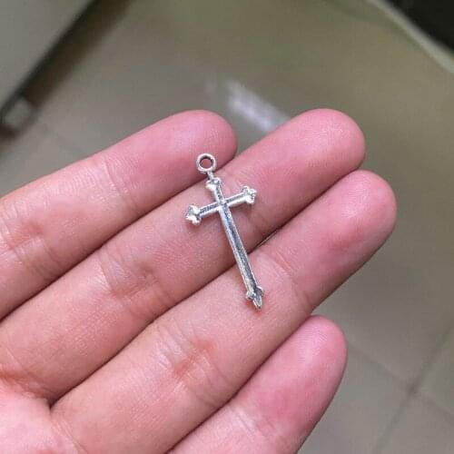 30pcs Christian Cross Connector Charms For Jewelry DIY Necklace Bracelet Key Chain Aesthetic Accessories Jewelry Making Supplies