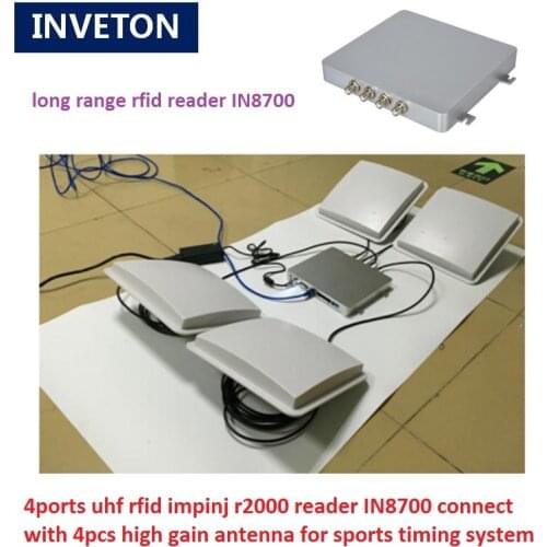 Long range rfid reader uhf INDY Impinj R2000 chip tcp ip ethernet interface gen2 epc tag uhf impinj reader rfid for running race