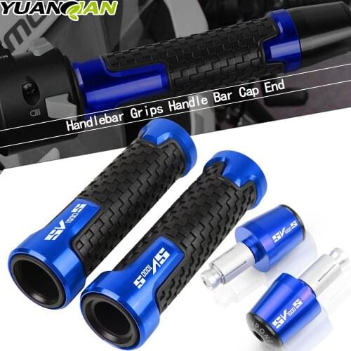 7/8'' 22mm Motorcycle Handlebar Grips Handle Bar Cap End Plug For SUZUKI SV1000 SV 1000 S SV1000S 2003-2016 2004 2005 2006 2007