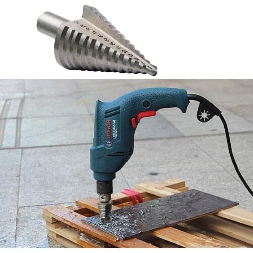 5-35mm HSS Step Drill Bit Woodworking Power Tools Metal Hole Cutter Titanium Coated Step Drill Bit Drilling Industrial Drill