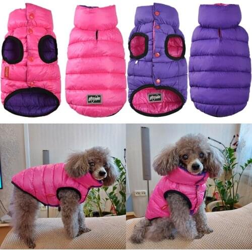 Light Winter Dog Clothes For Small Medium Large Dogs Waterproof Thicken Dog Vest Jacket Coat Chihuahua French Bulldog Overalls