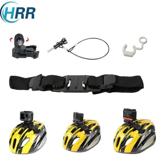 Bike Vented Helmet Strap Mount Kits for GoPro Hero 9/8/7/6/5/4 Session/Max,DJI Osmo Action,Insta360 One R X2 Camera Accessories